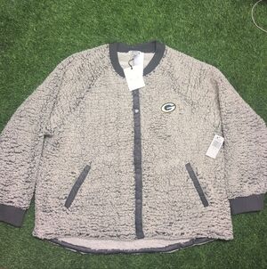 Women's WEAR by Erin Andrews Green Bay Packers sherpa fleece Jacket Size Plus 4X